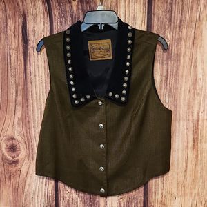 Vintage Saddle Ridge western vest size large